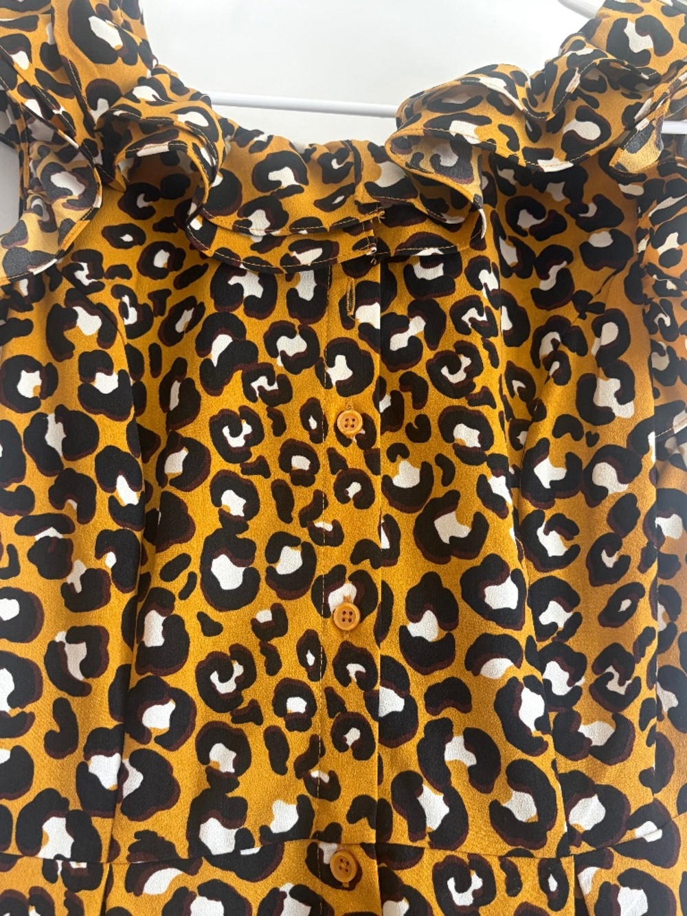 Who What Wear Sleeveless Leopard Print Midi Dress